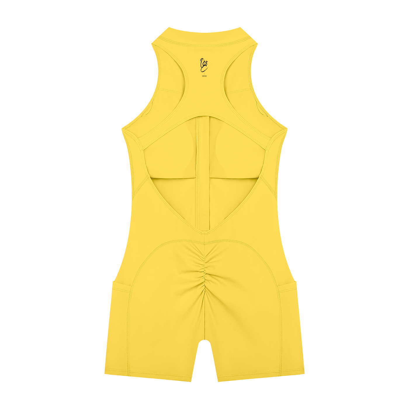 Quarter-Zip Yoga Romper