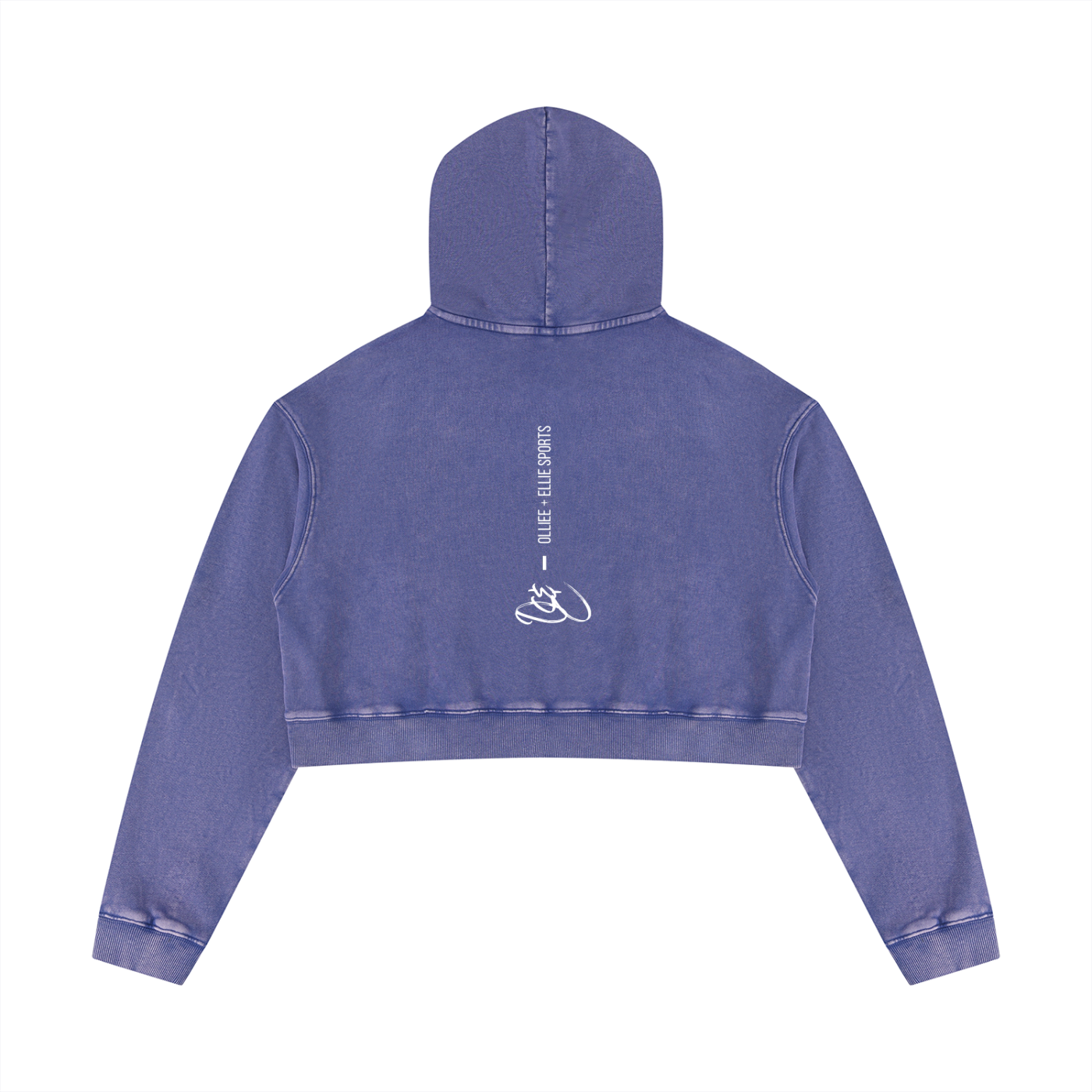 Women’s Mineral Washed Crop Hoodie