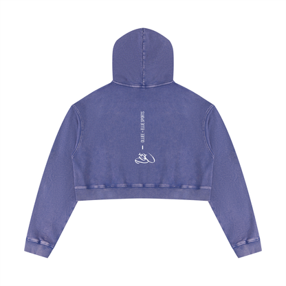 Women’s Mineral Washed Crop Hoodie