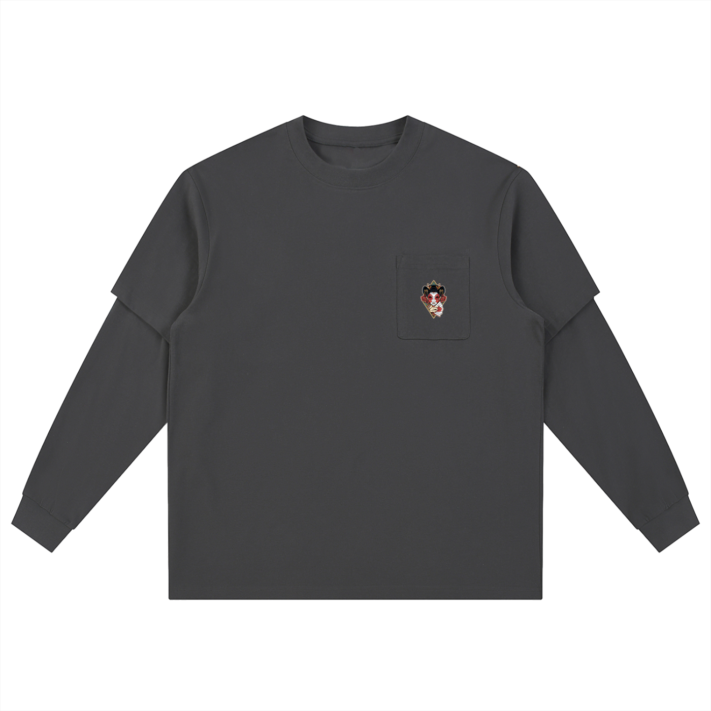 Layered Long Sleeve Oversized Tee