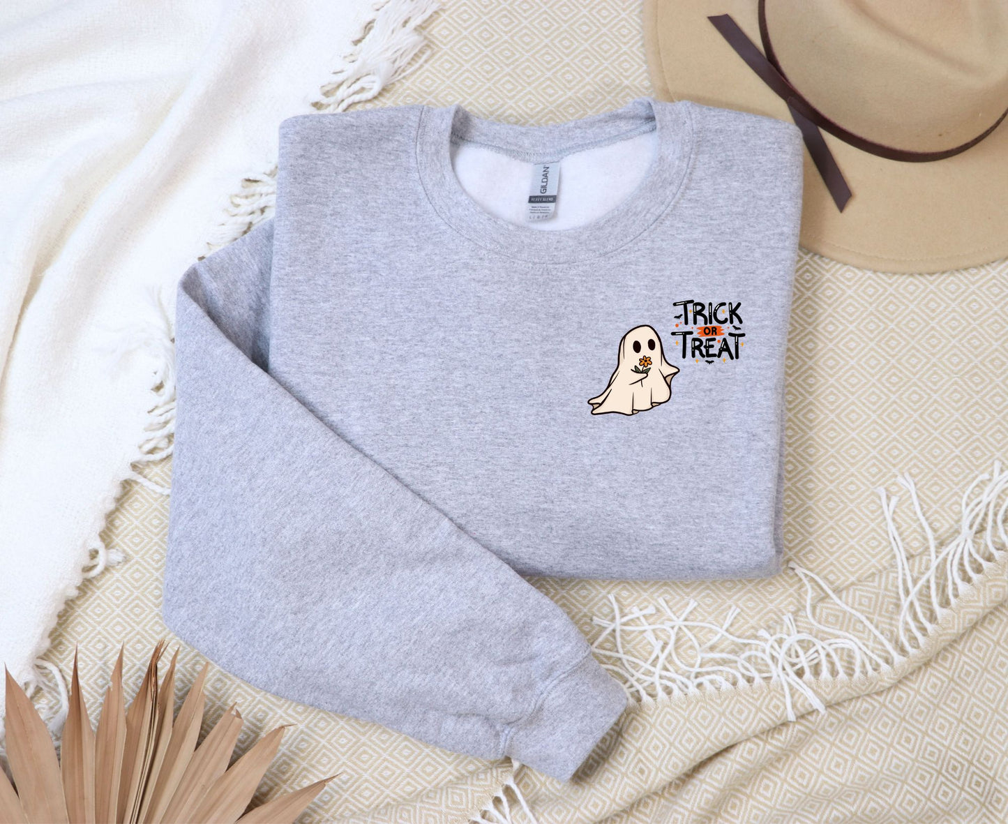 Trick or Treat embroidered Sweatshirt