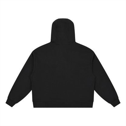 Boxy Button Placket Hoodie