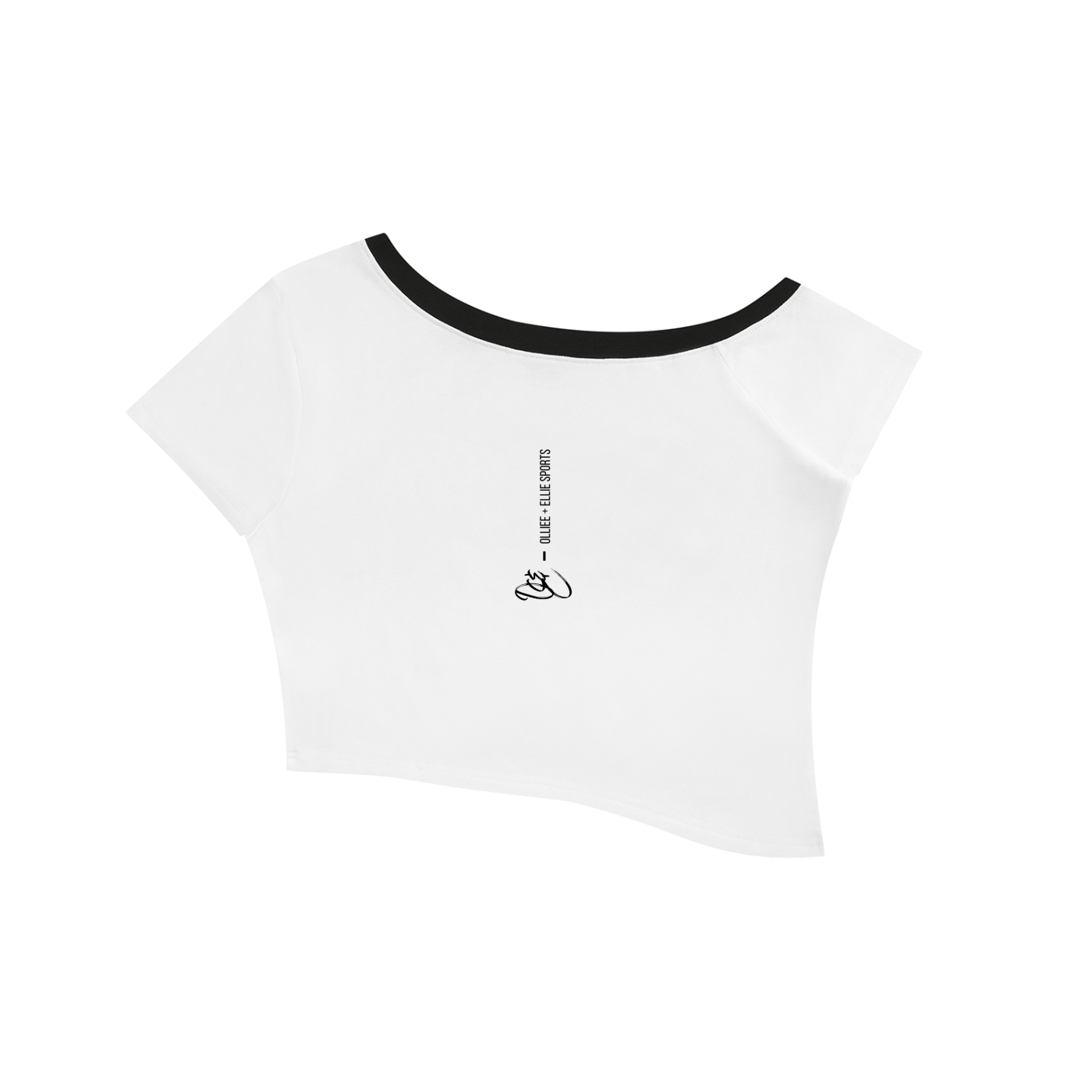 Color Block Off-the-Shoulder T-Shirt