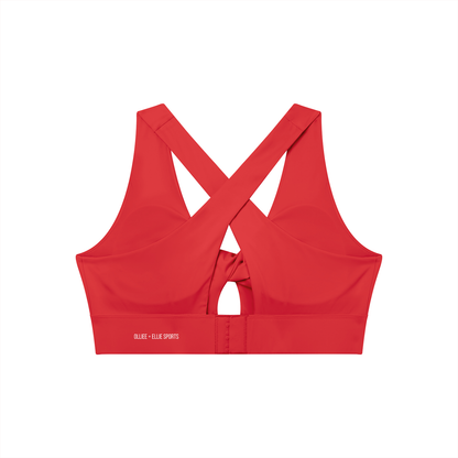 Women's Twist Front V-Neck Sports Bra