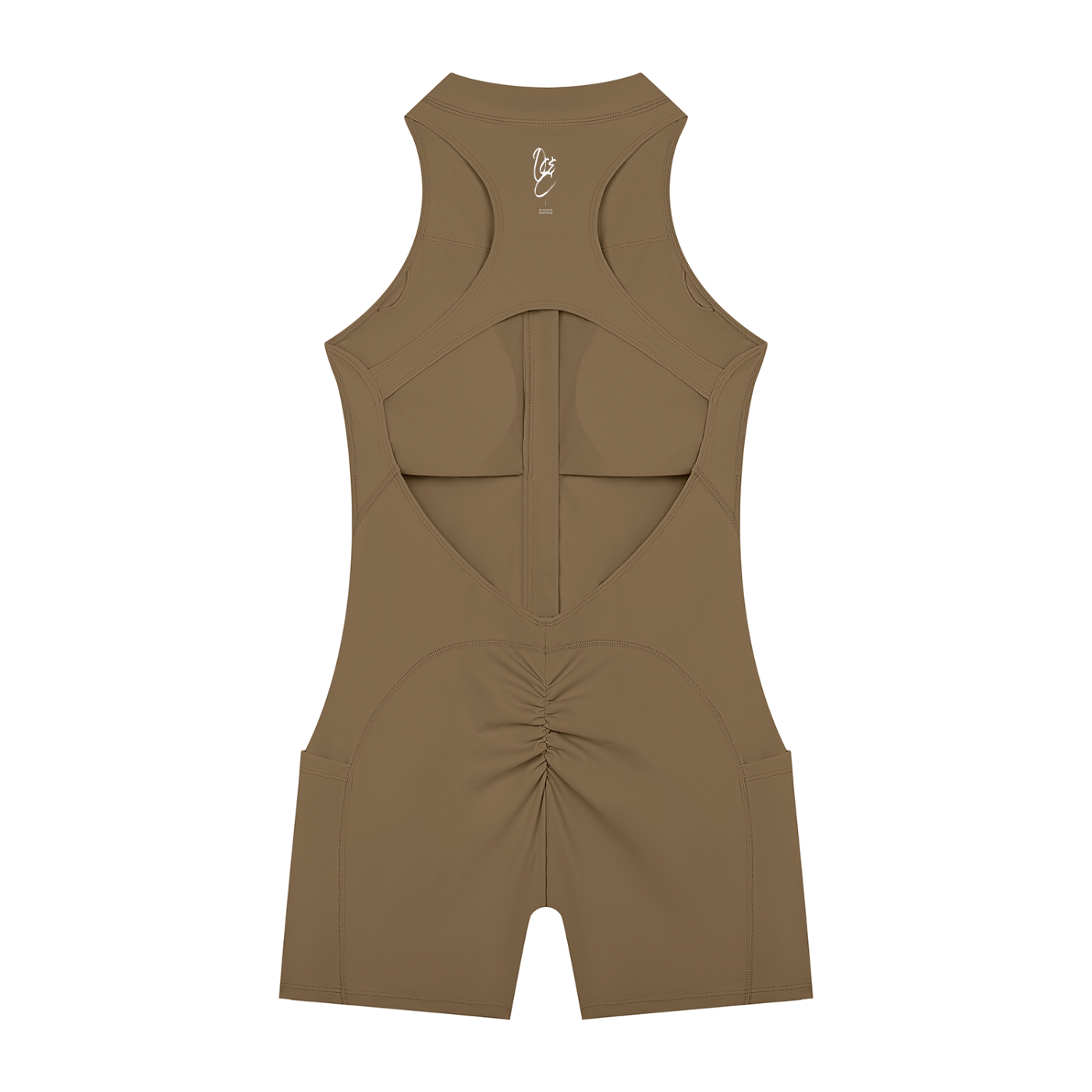 Quarter-Zip Yoga Romper