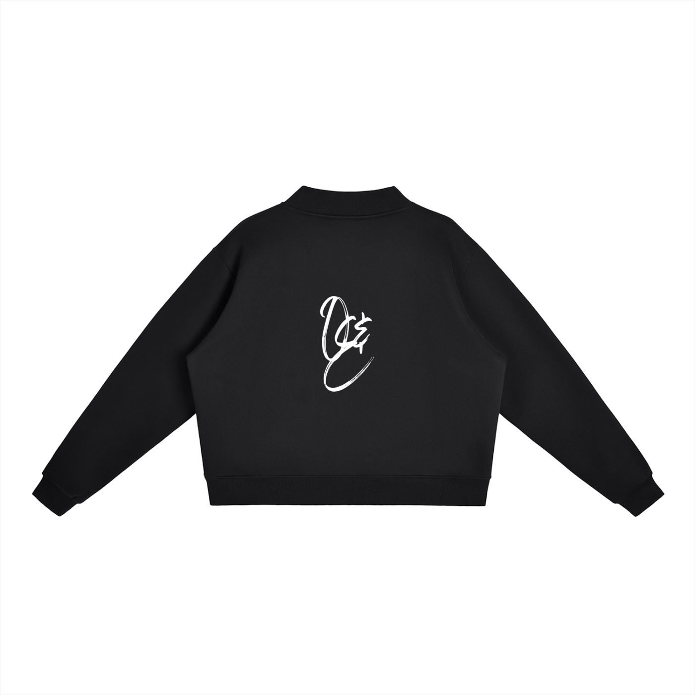 Essential Fleece Mock-Neck Crew Sweatshirt