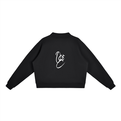 Essential Fleece Mock-Neck Crew Sweatshirt