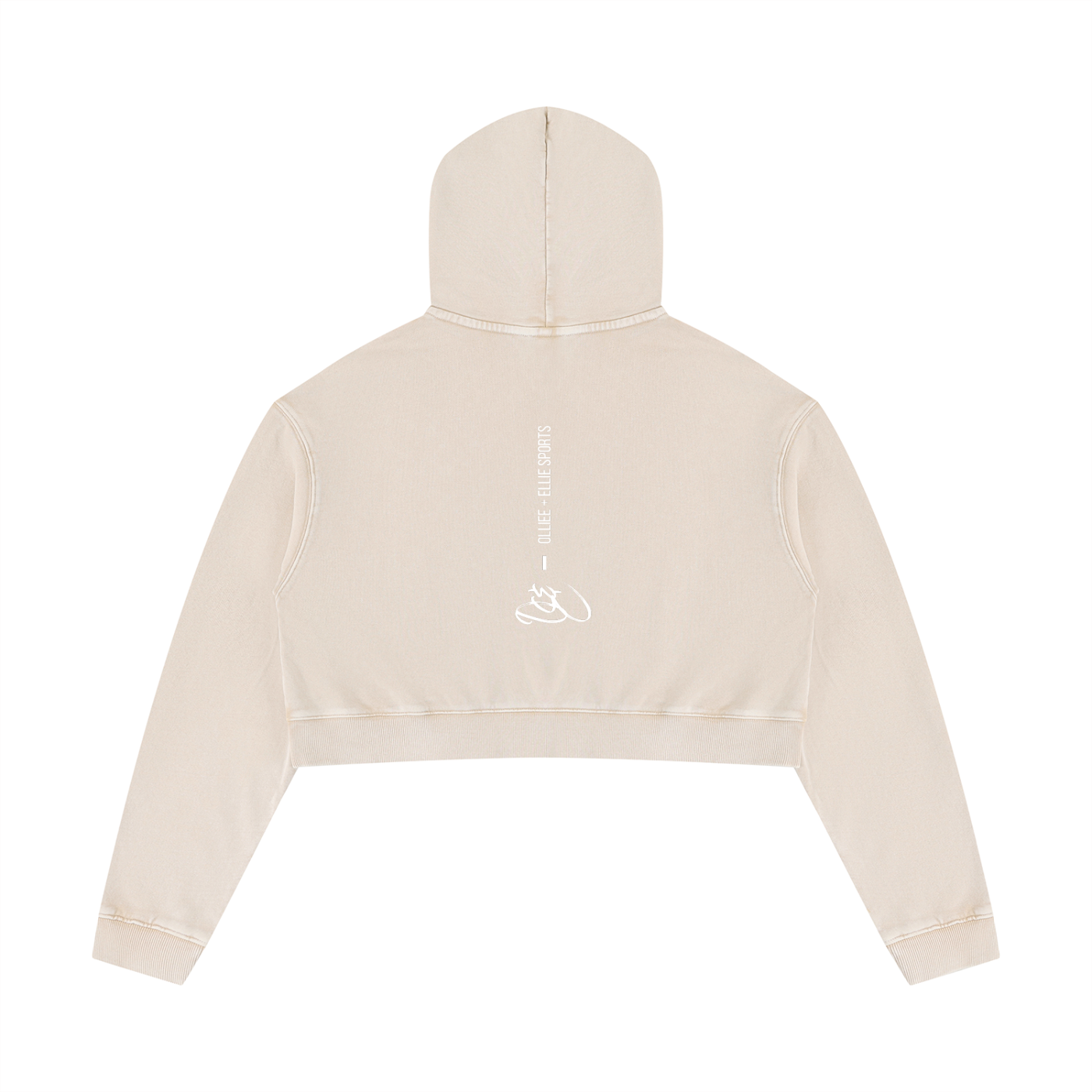 Women’s Mineral Washed Crop Hoodie