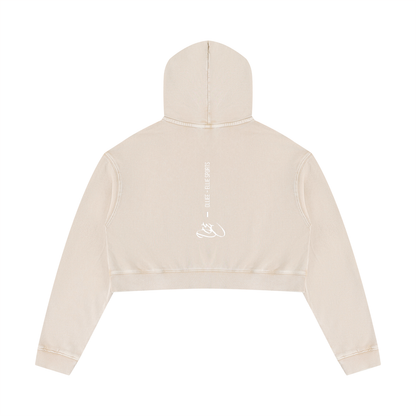 Women’s Mineral Washed Crop Hoodie