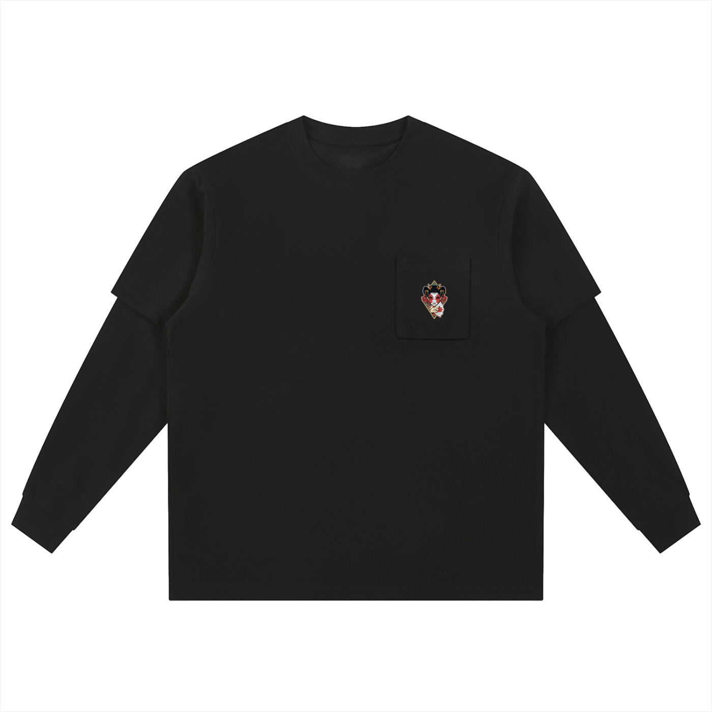 Layered Long Sleeve Oversized Tee