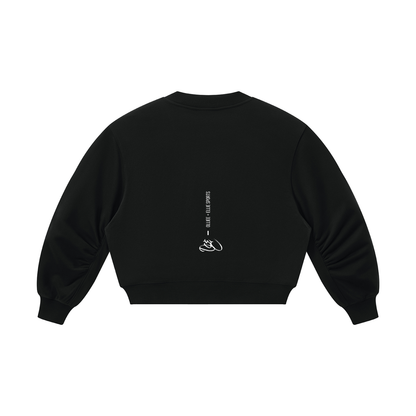 Crop V-Neck Sweatshirt