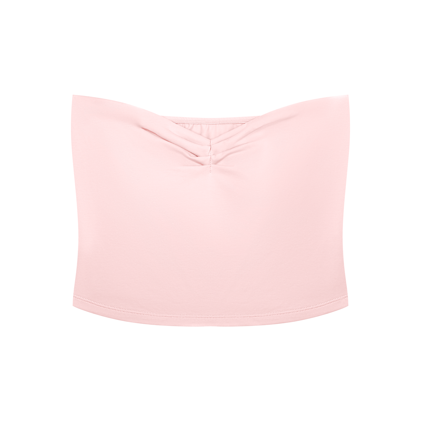 Women's Ruched Cropped Tube Top