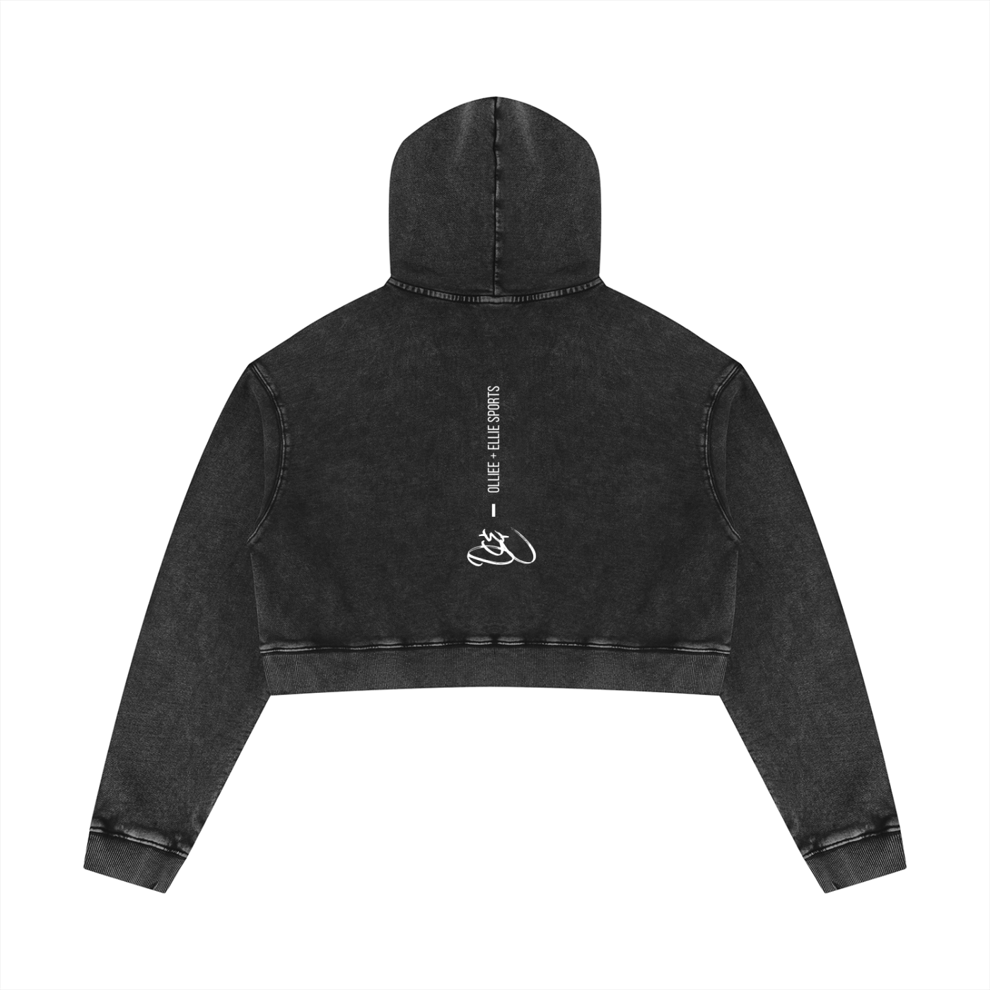 Women’s Mineral Washed Crop Hoodie