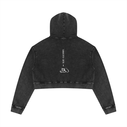 Women’s Mineral Washed Crop Hoodie