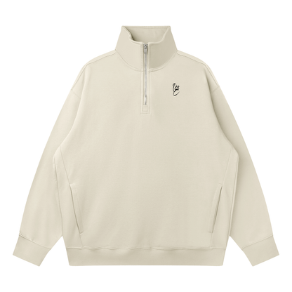 BestSeller! Quarter-Zip Drop Shoulder Sweatshirt