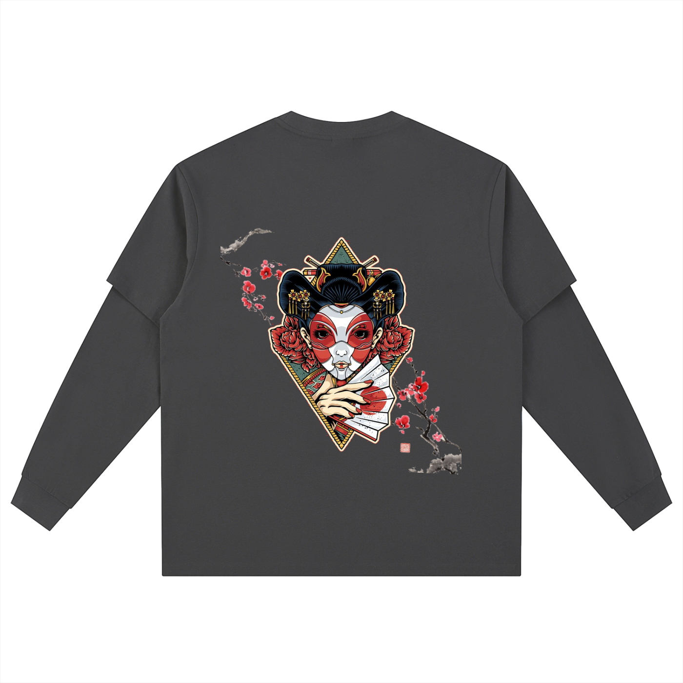 Layered Long Sleeve Oversized Tee