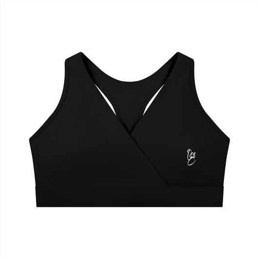 Women's Crossover V-Neck Sports Bra