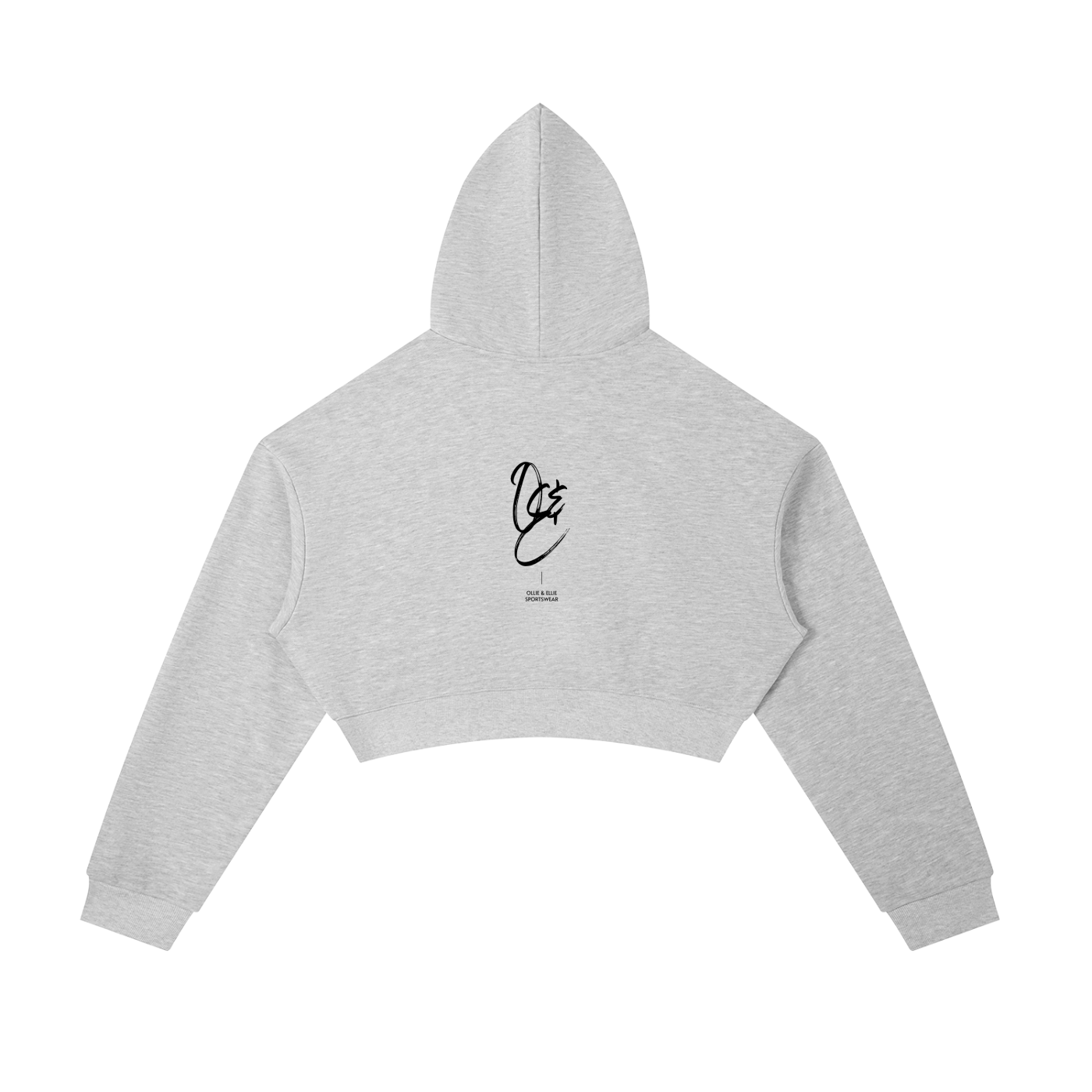 Essential Cropped Zip-Up Hoodie