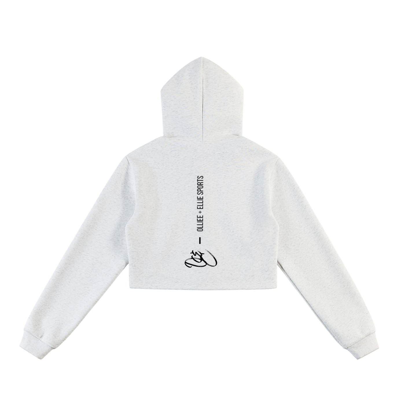 Essential Cropped Zip-Up Hoodie