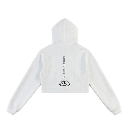 Essential Cropped Zip-Up Hoodie