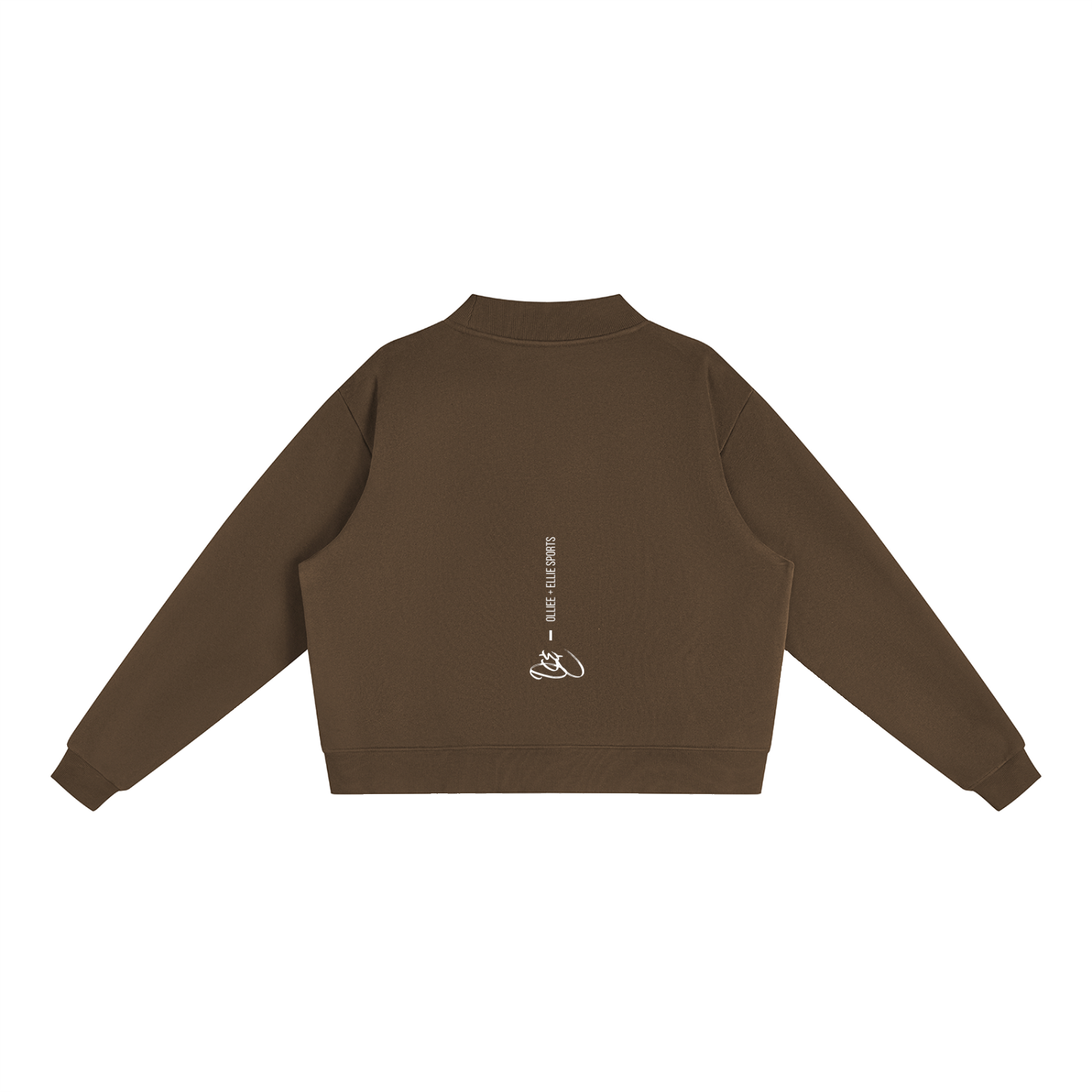 Essential Fleece Mock-Neck Crew Sweatshirt