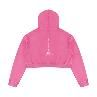 Women’s Mineral Washed Crop Hoodie