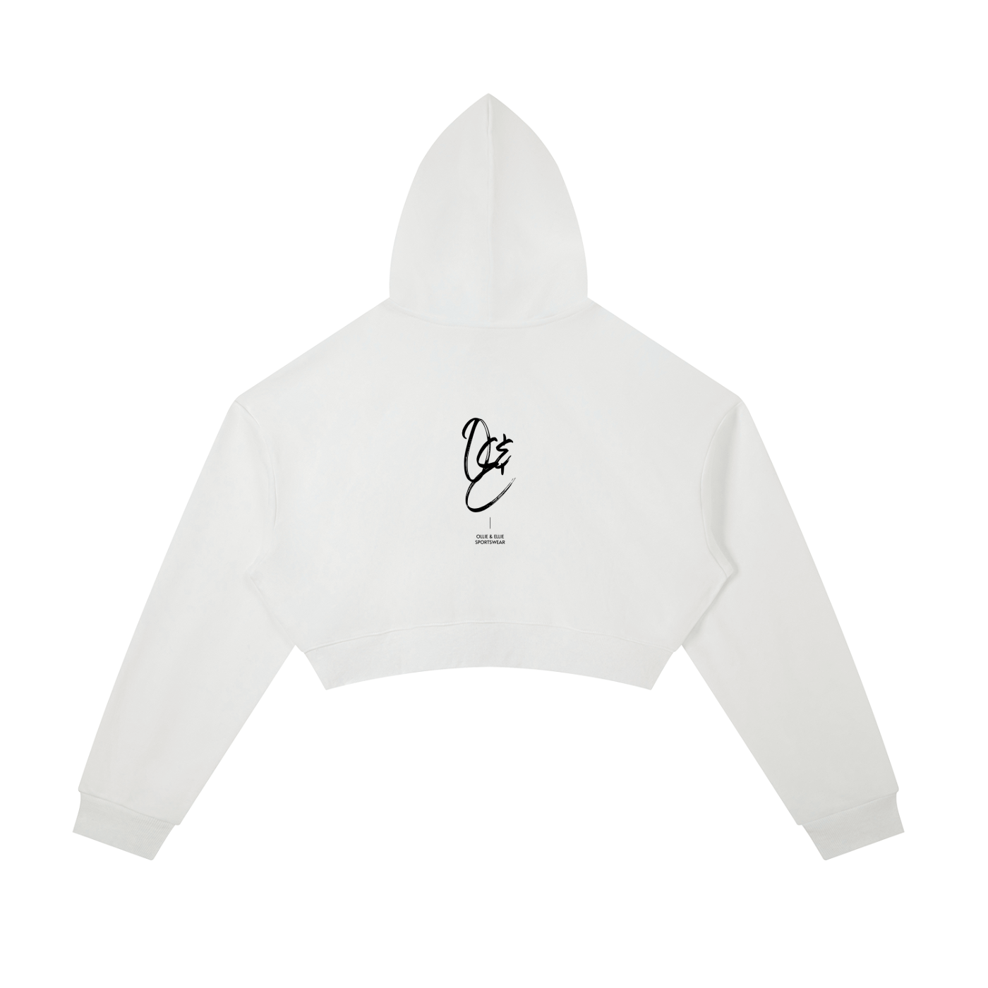 Essential Cropped Zip-Up Hoodie