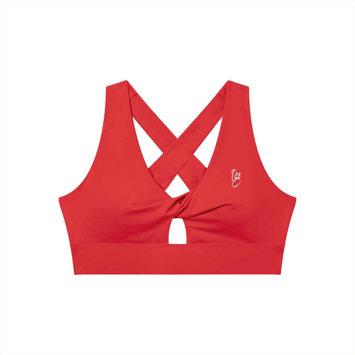 Women's Twist Front V-Neck Sports Bra