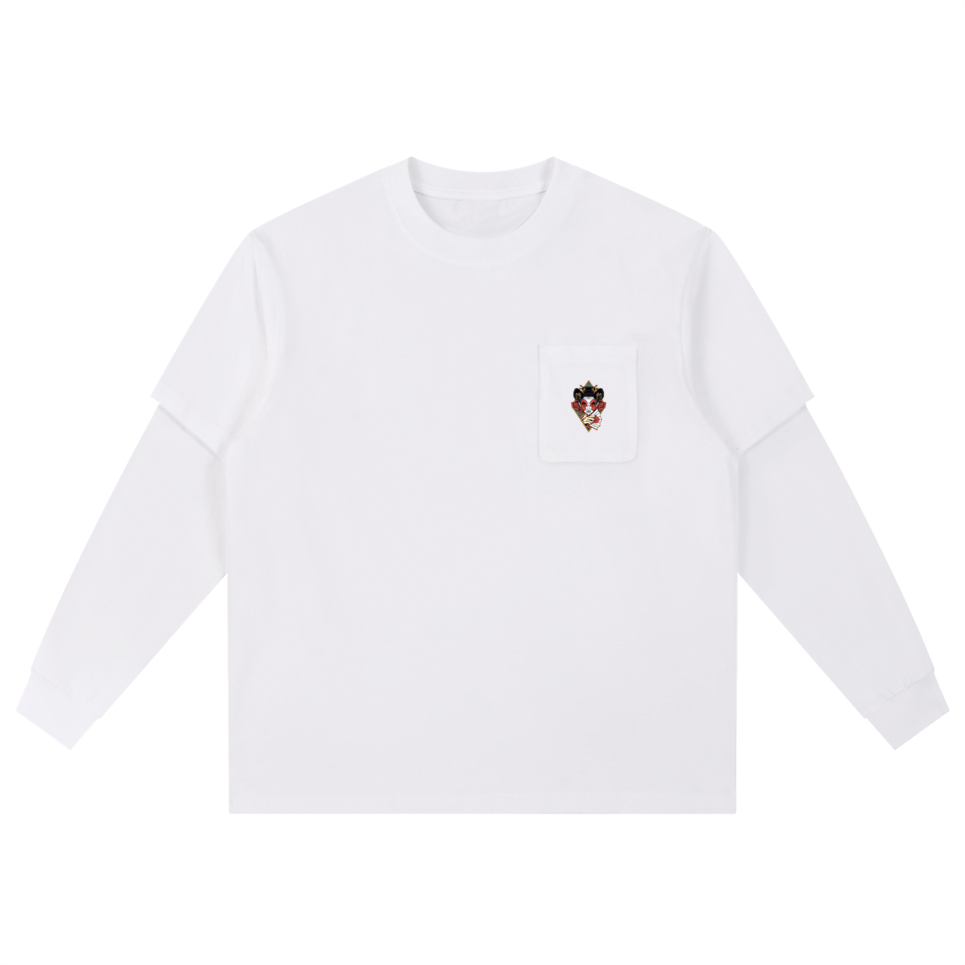 Layered Long Sleeve Oversized Tee