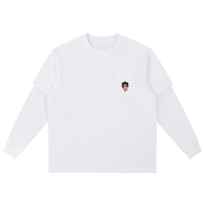 Layered Long Sleeve Oversized Tee