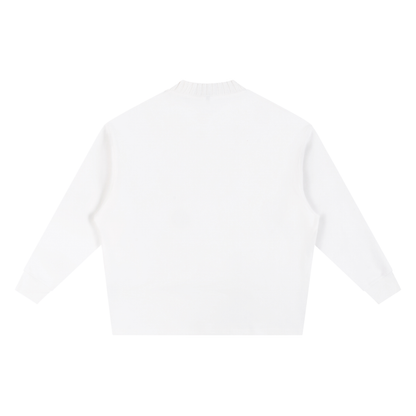Knitted Round Neck Oversize Sweatshirt