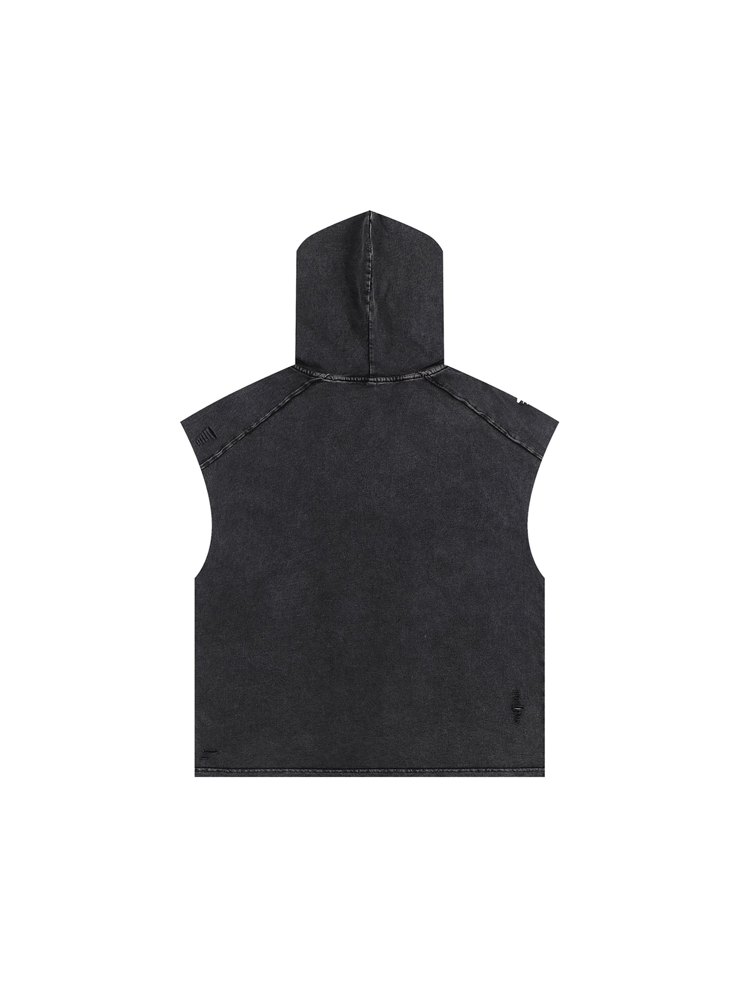 Snow Washed Boxy Hooded Tank Top