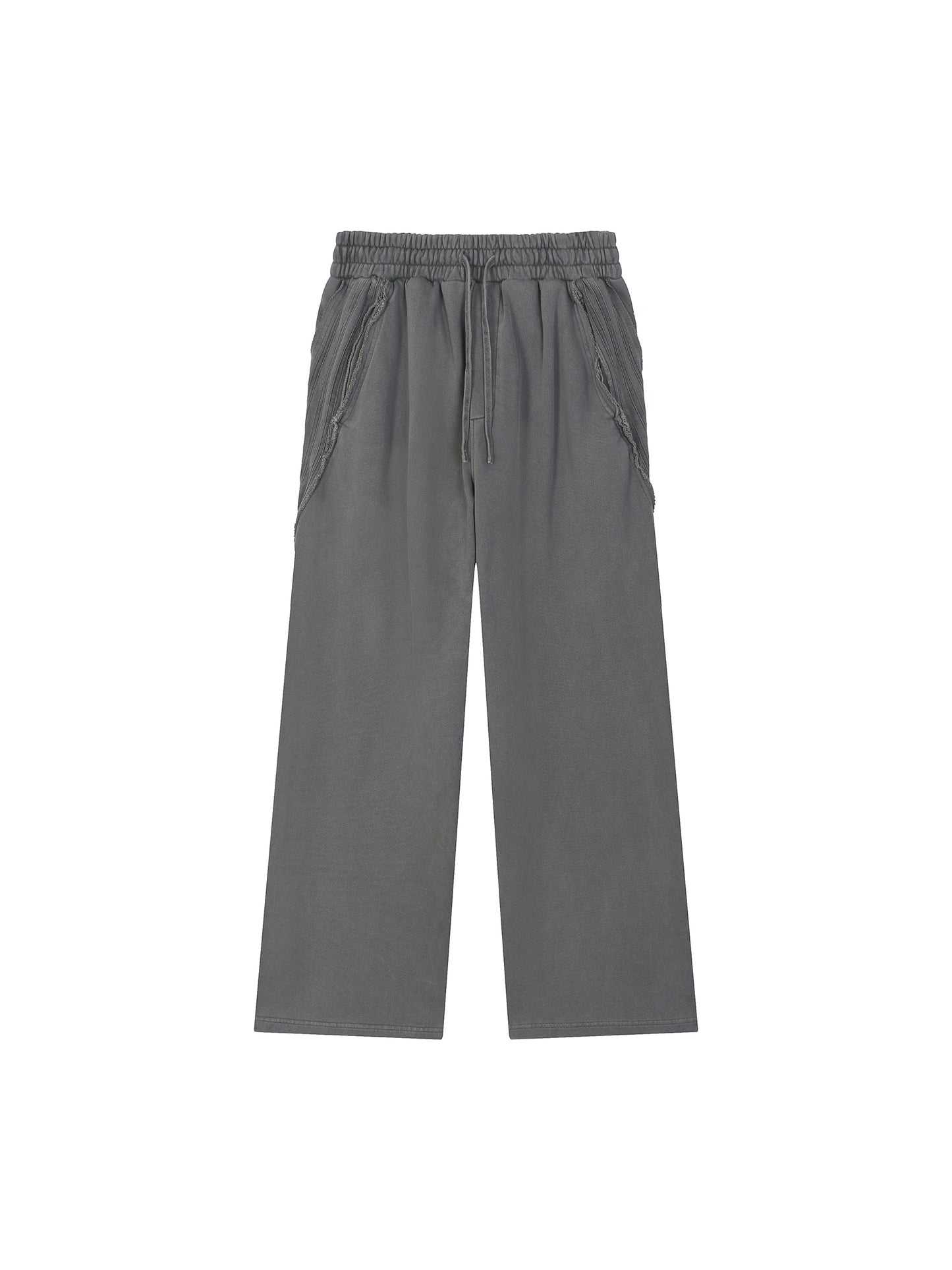 Snow Washed Tape Raw Edge Sweatpants