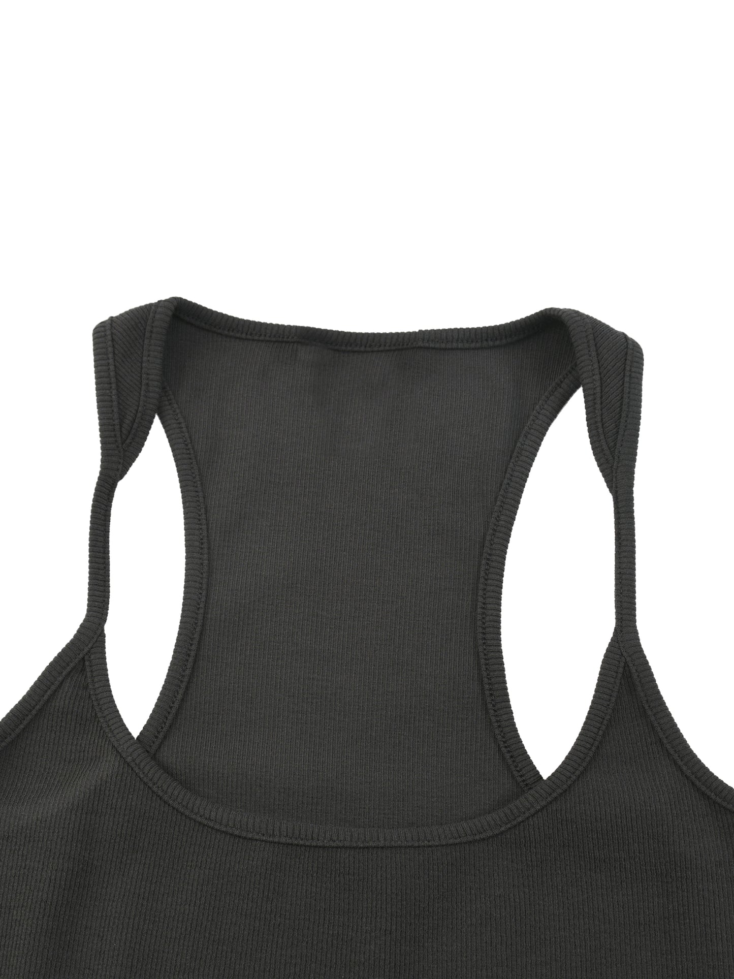 Slim Fit Ribbed Racerback Tank Top